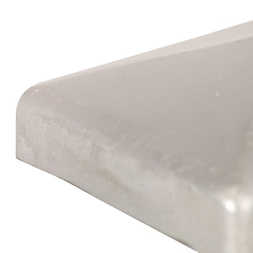 Gjerdestolpehatter pyramide 6 stk galvanisert metall 91x91 mm
