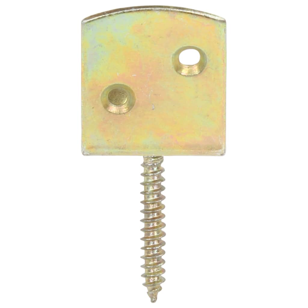 Gjerdebeslag 4 stk L-form galvanisert metall