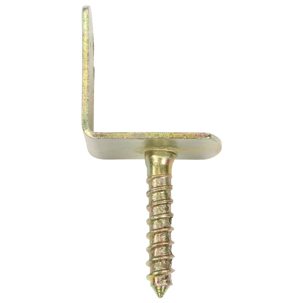 Gjerdebeslag 48 stk L-form galvanisert metall