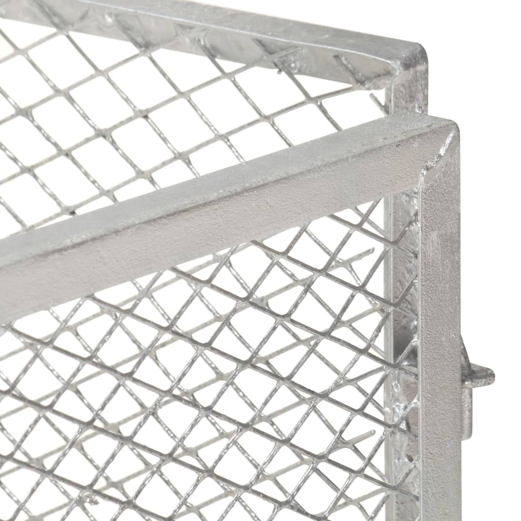Kompostkasse til hage 85x85x70 cm galvanisert jern