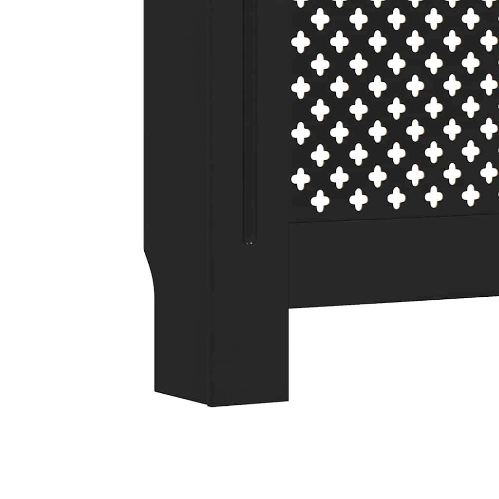Radiatordeksel svart 172x19x81,5 cm MDF