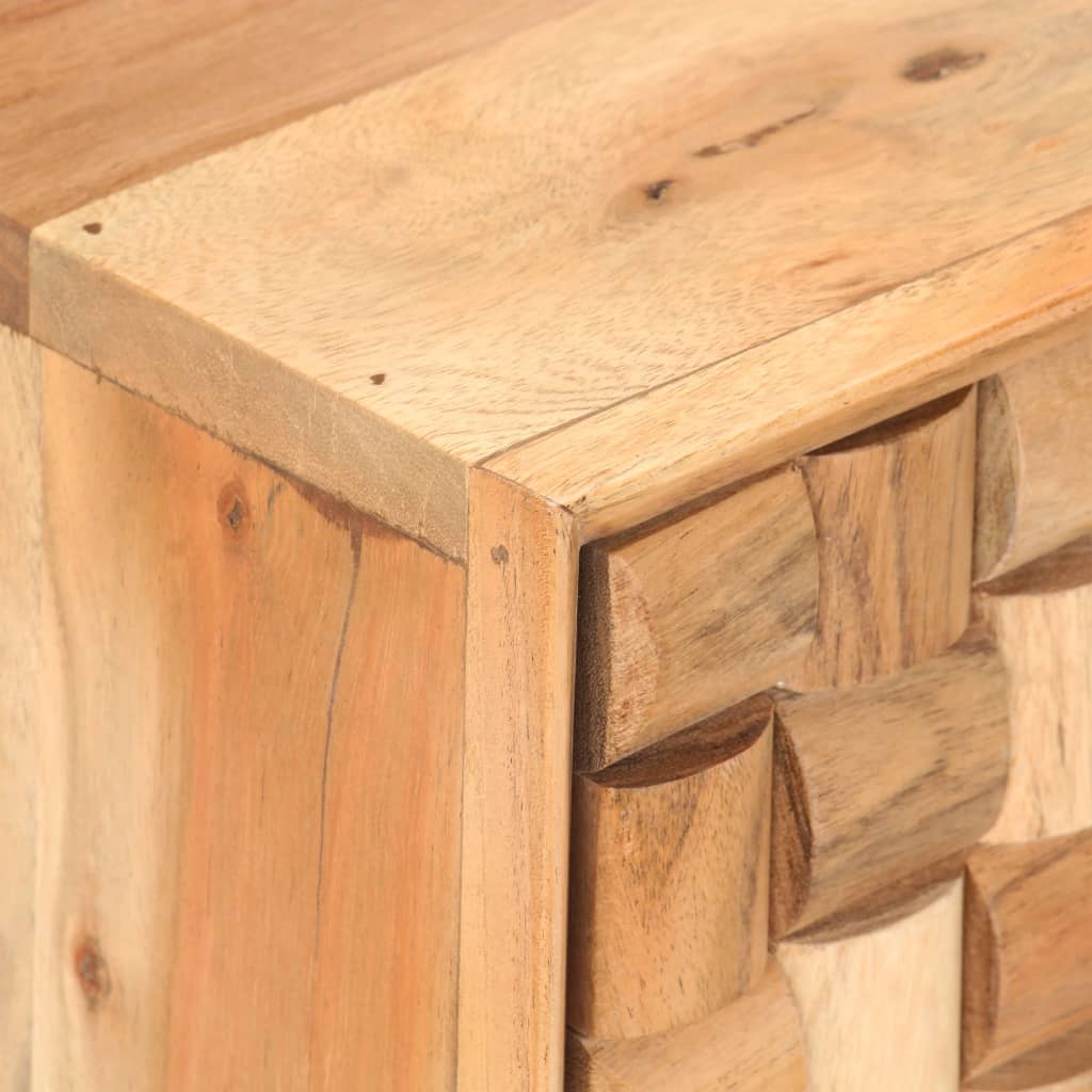 TV-benk 100x30x40 cm heltre akasie