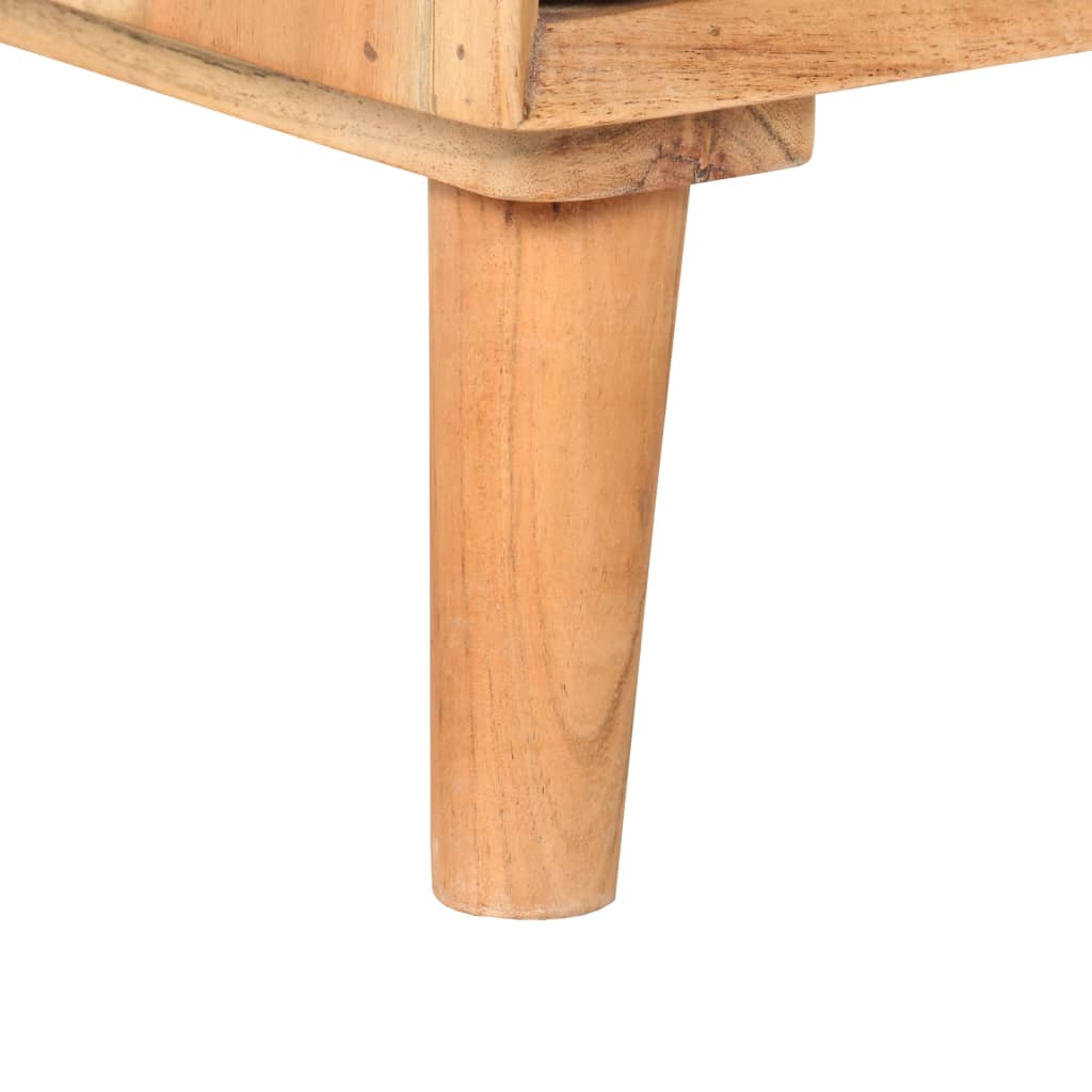 TV-benk 100x30x40 cm heltre akasie