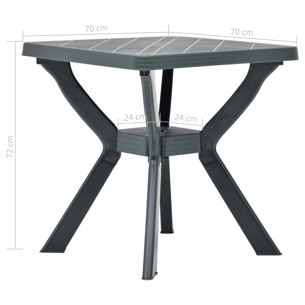 Bistrobord antrasitt 70x70x72 cm plast