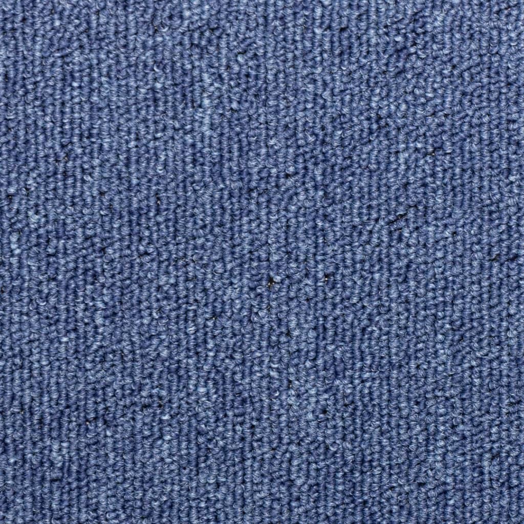 Trappematter 15 stk 65x21x4 cm blå rektangulær kant