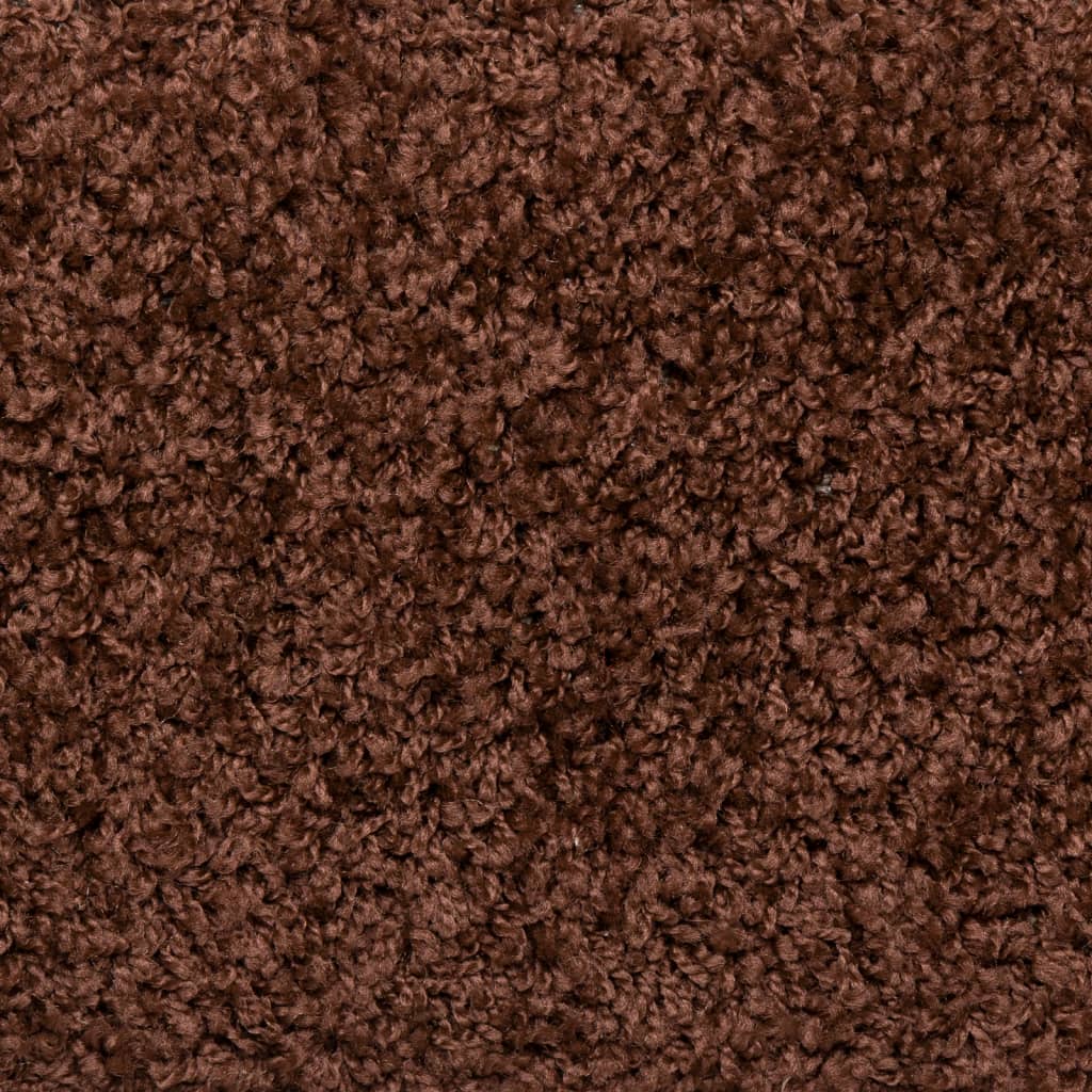 Trappematter 15 stk 65x21x4 cm brun rektangulær kant