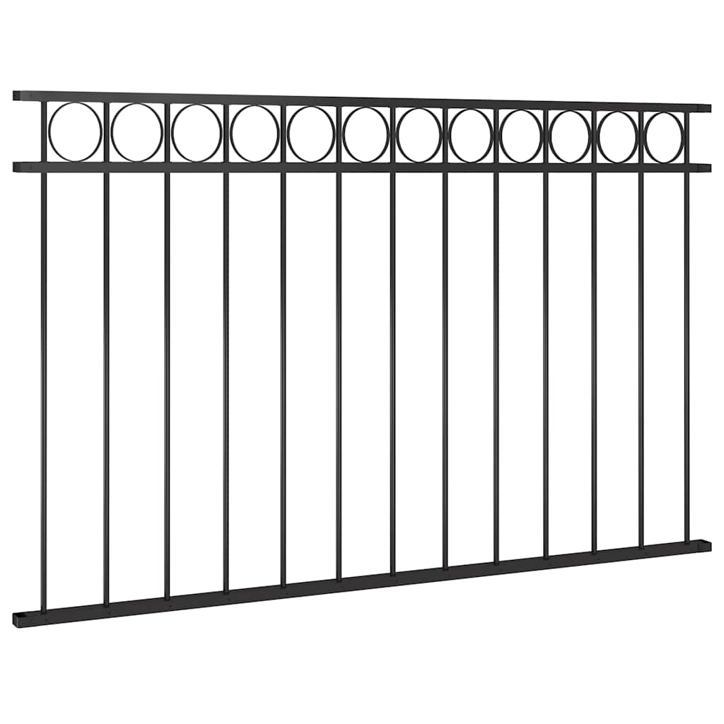 Gjerdepanel ASSEN stål 1,7x0,8 m svart