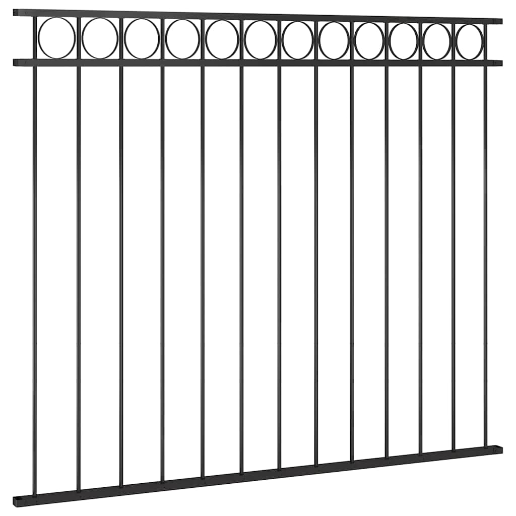 Gjerdepanel ASSEN stål 1,7x1,5 m svart