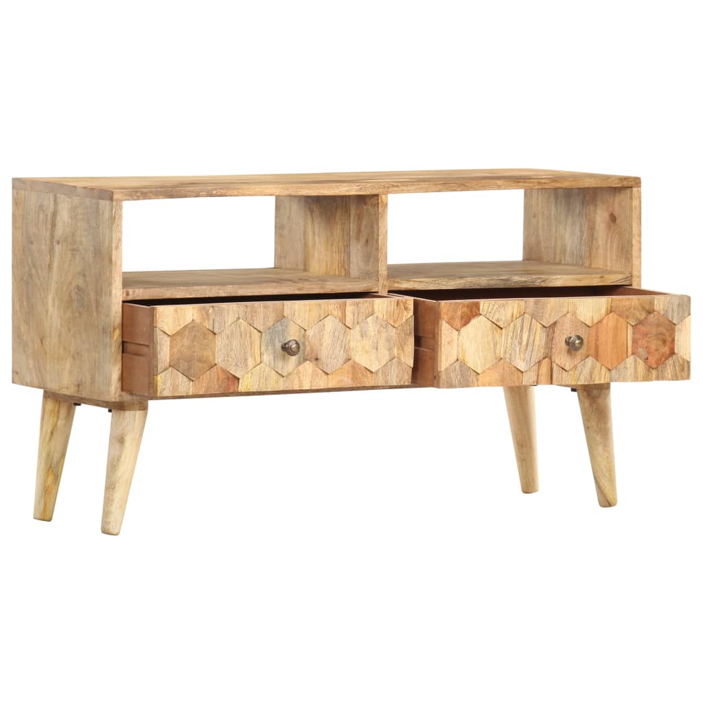 TV-benk 90x30x50 cm heltre mango