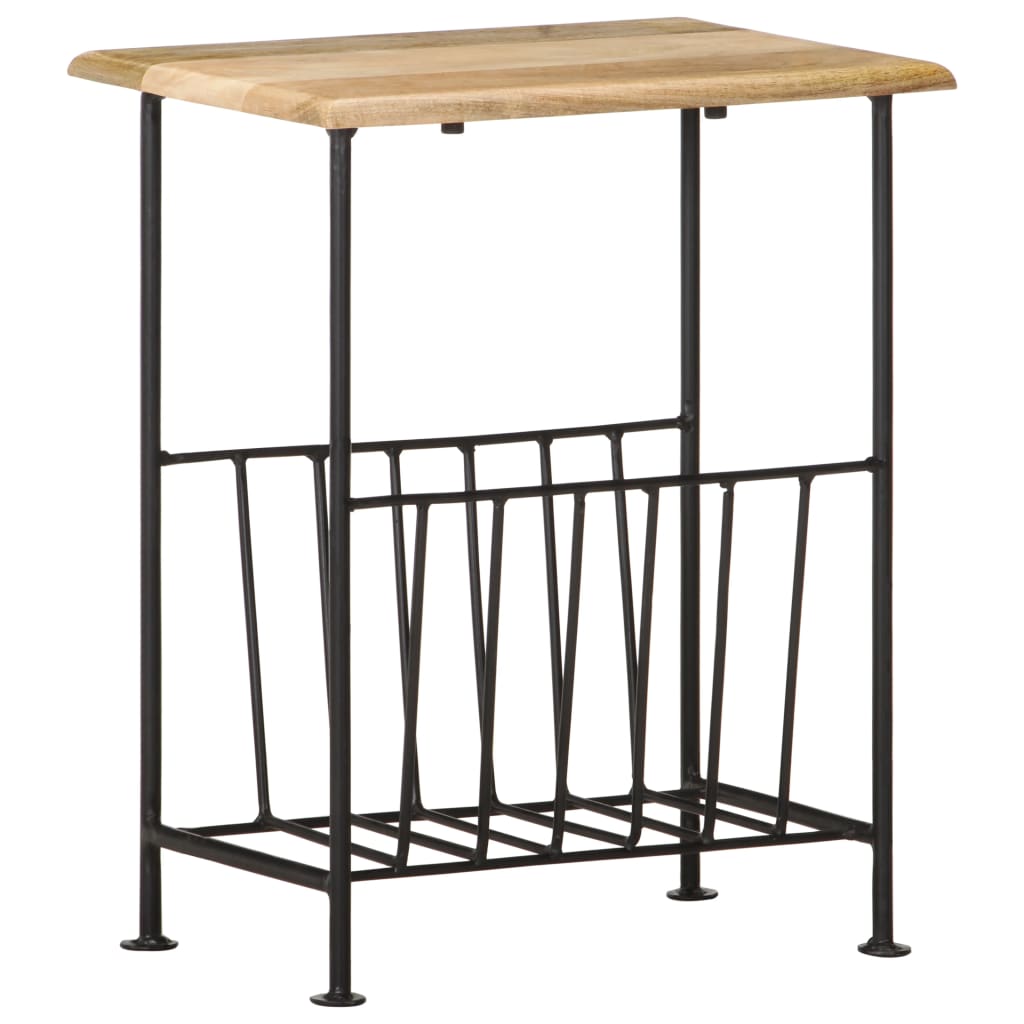 Magasinstativ 40x30x50 cm heltre mango og stål