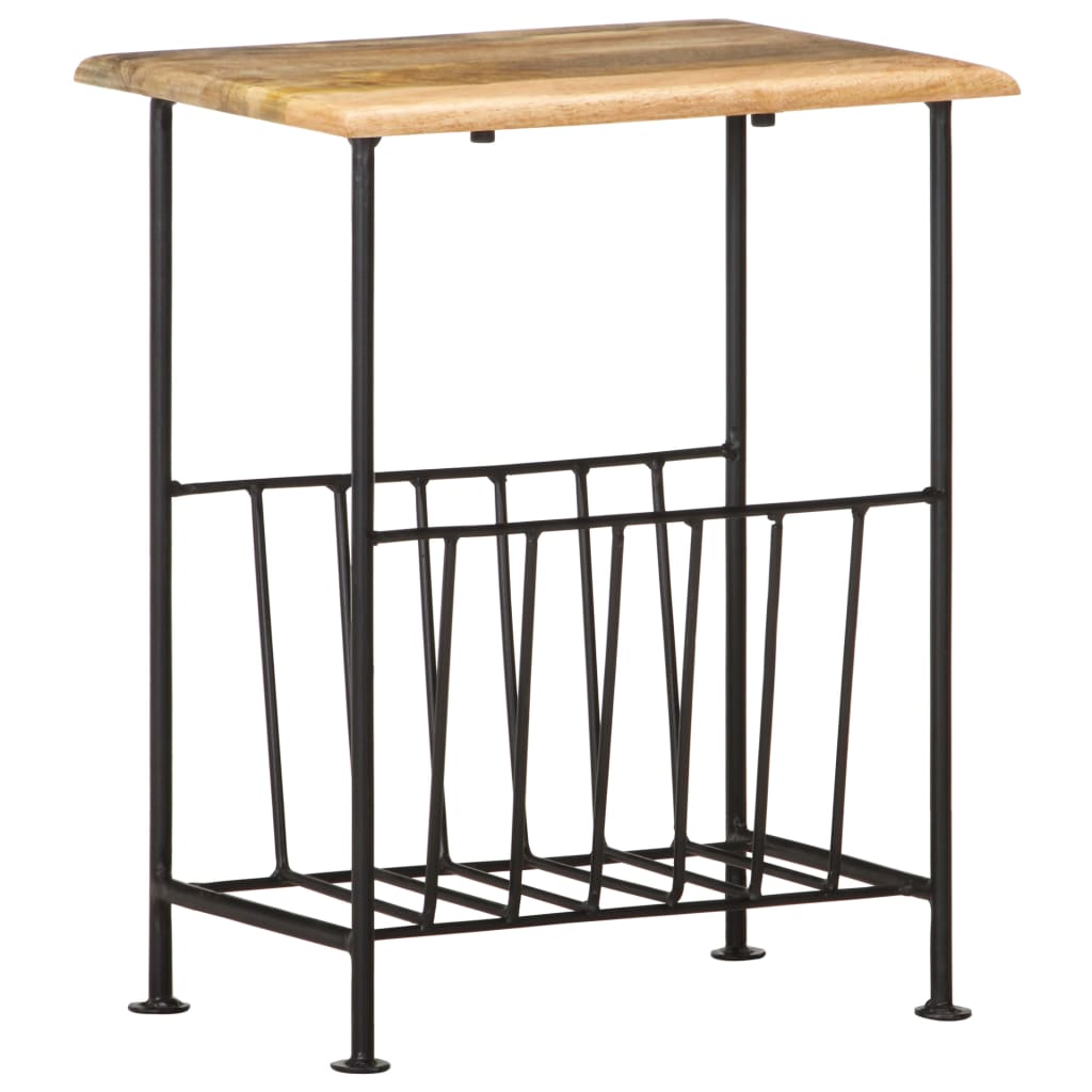 Magasinstativ 40x30x50 cm heltre mango og stål