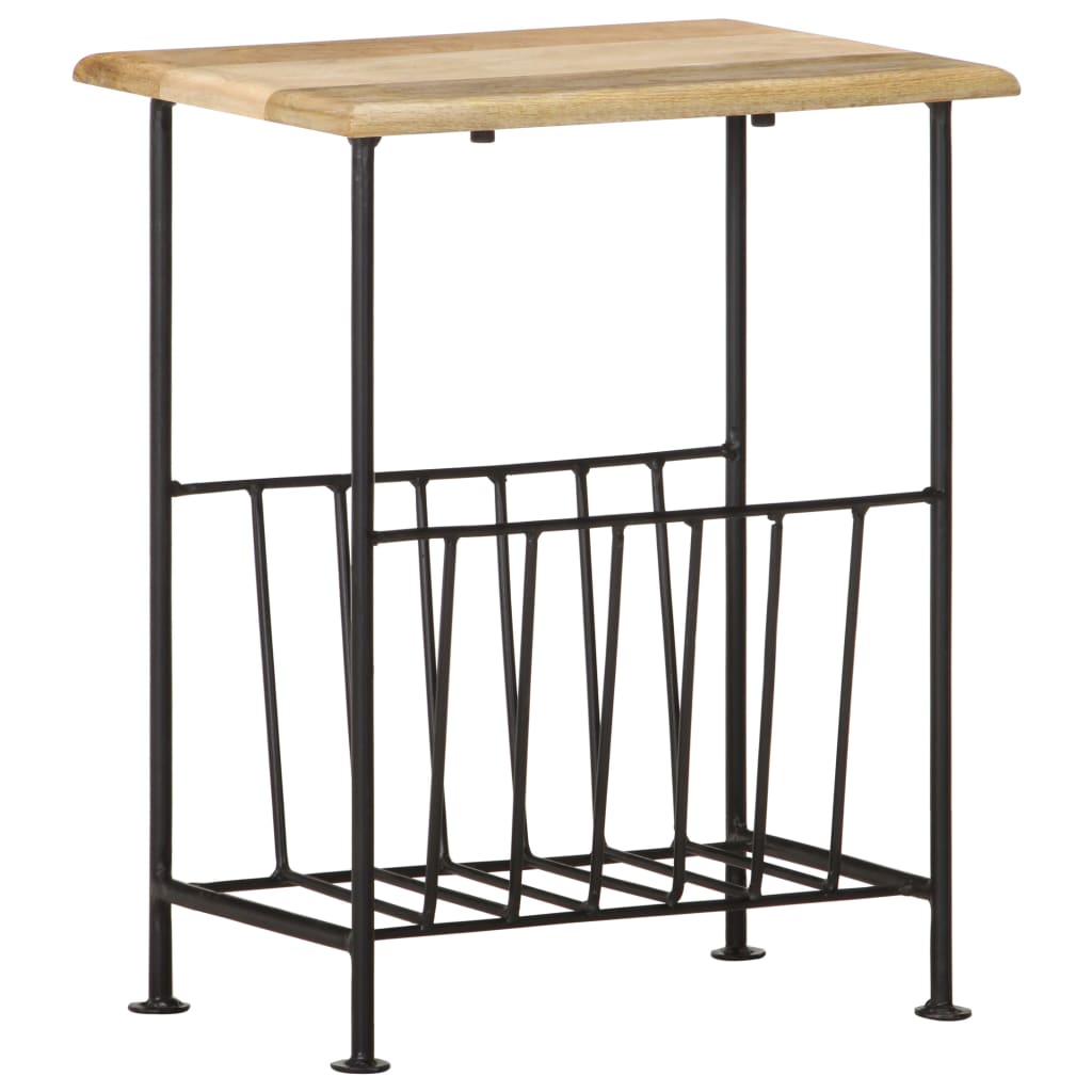 Magasinstativ 40x30x50 cm heltre mango og stål