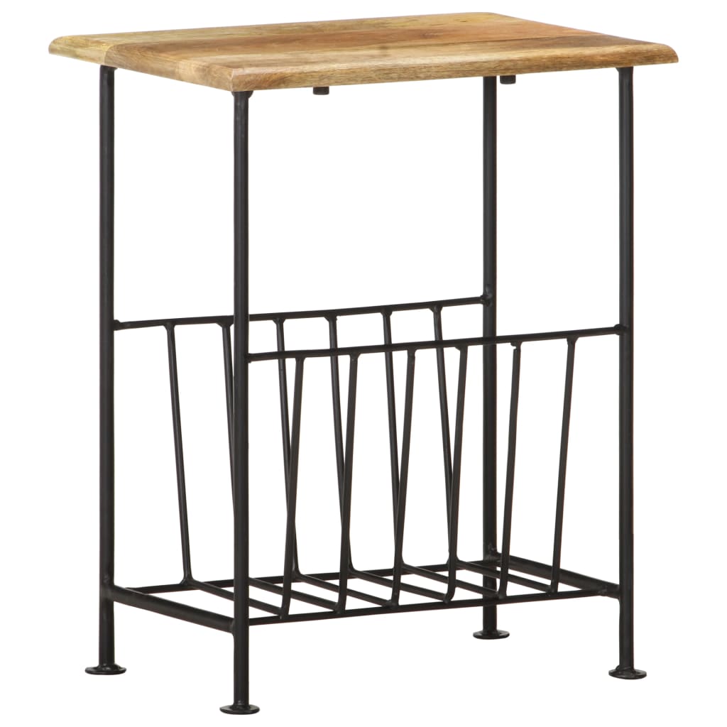 Magasinstativ 40x30x50 cm heltre mango og stål