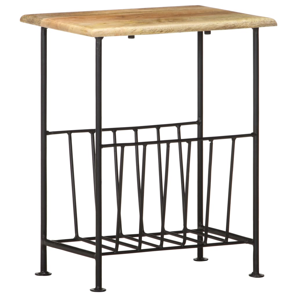 Magasinstativ 40x30x50 cm heltre mango og stål