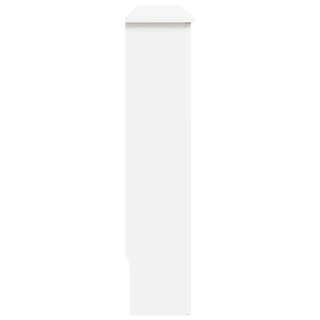 Radiatordeksler 2 stk hvit 112x19x81,5 cm MDF