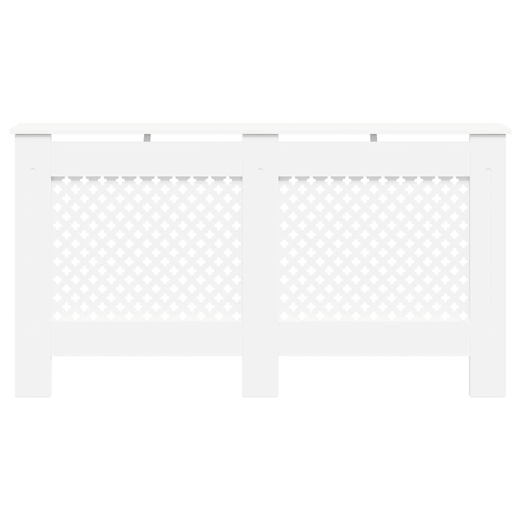 Radiatordeksler 2 stk hvit 152x19x81,5 cm MDF