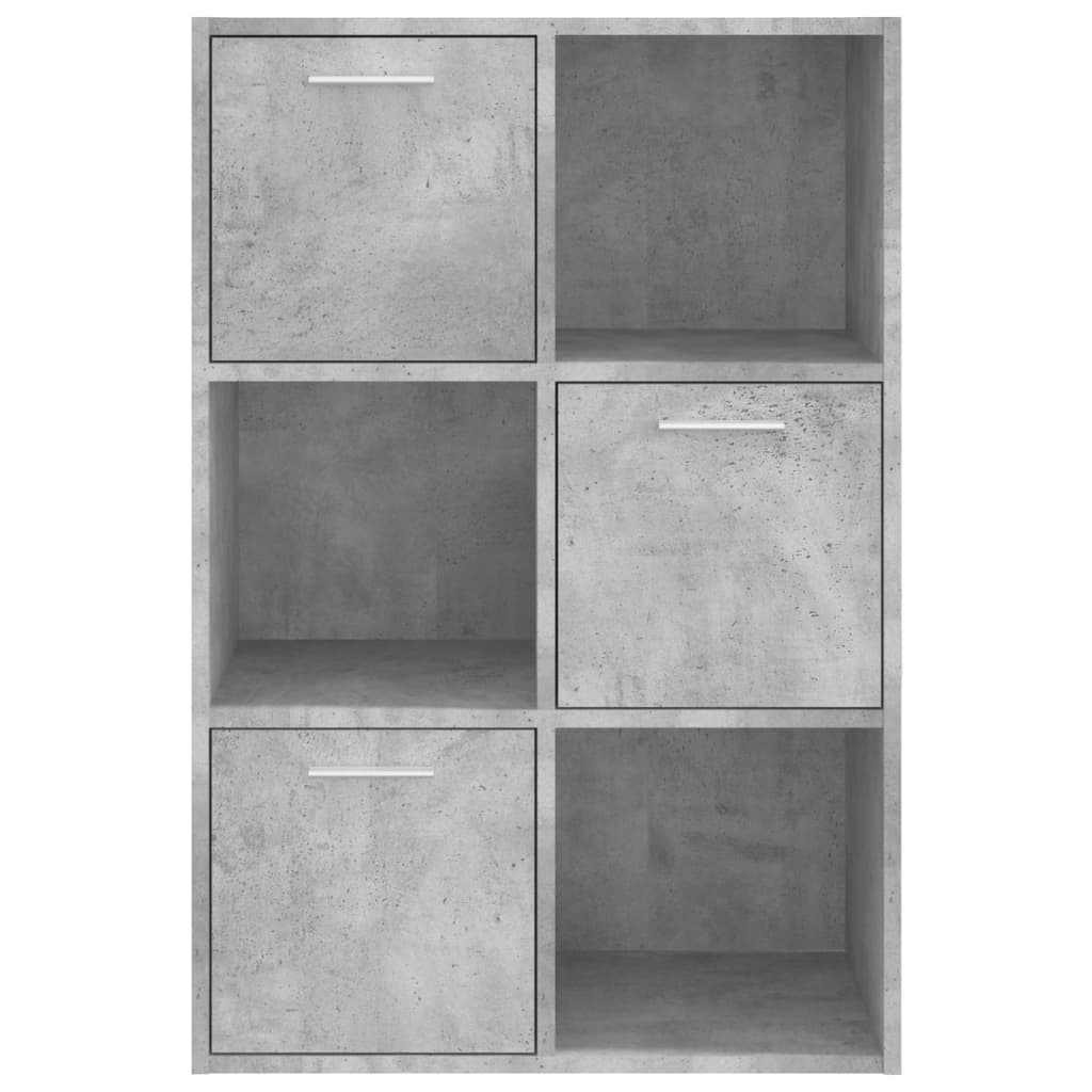 Oppbevaringsskap betonggrå 60x29,5x90 cm konstruert tre