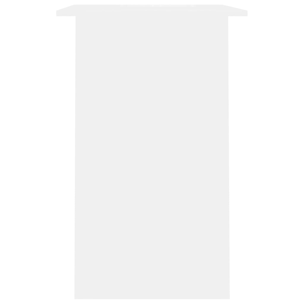 Skrivebord hvit 90x50x74 cm konstruert tre