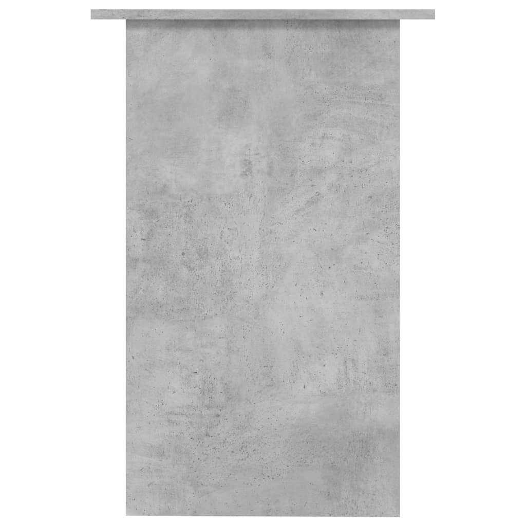 Skrivebord betonggrå 90x50x74 cm konstruert tre