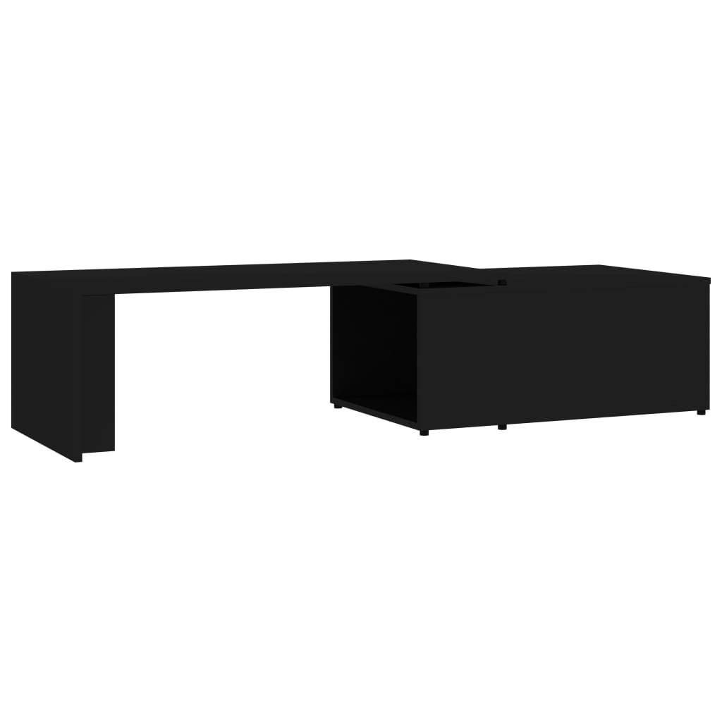 Salongbord svart 150x50x35 cm konstruert tre