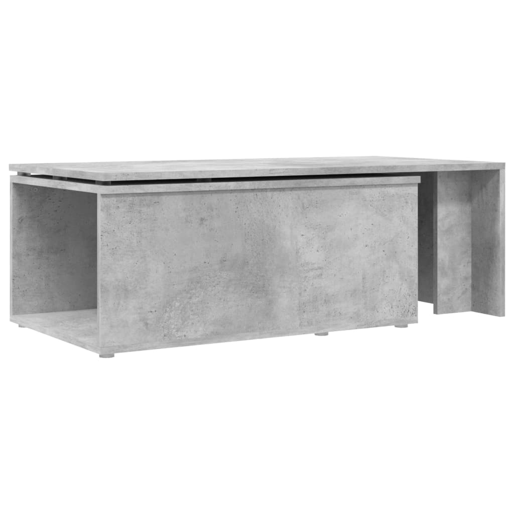 Salongbord betonggrå 150x50x35 cm konstruert tre