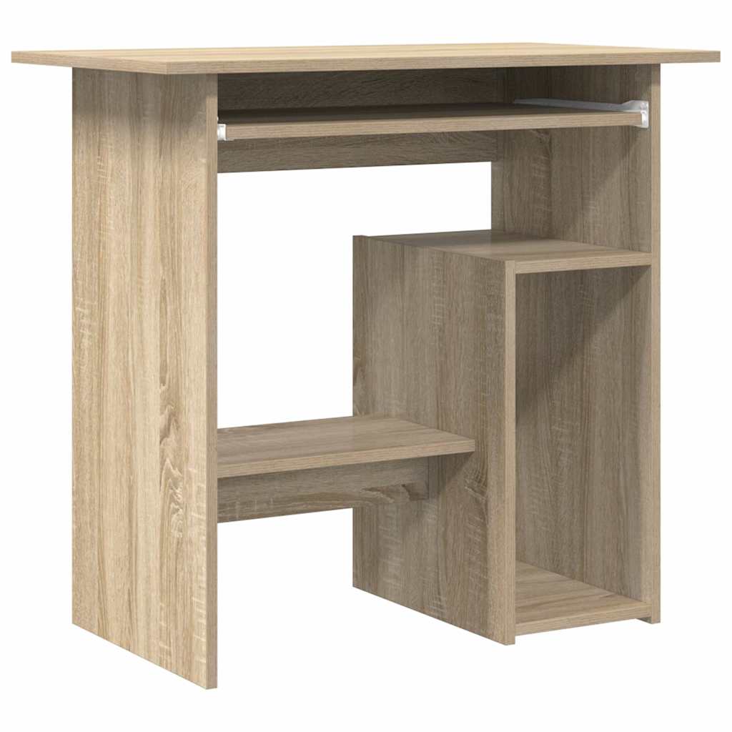 Skrivebord sonoma eik 80x45x74 cm konstruert tre vidaXL