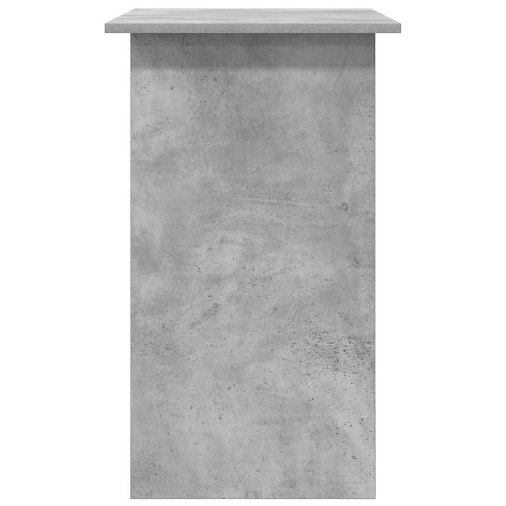 Skrivebord betonggrå 80x45x74 cm konstruert tre