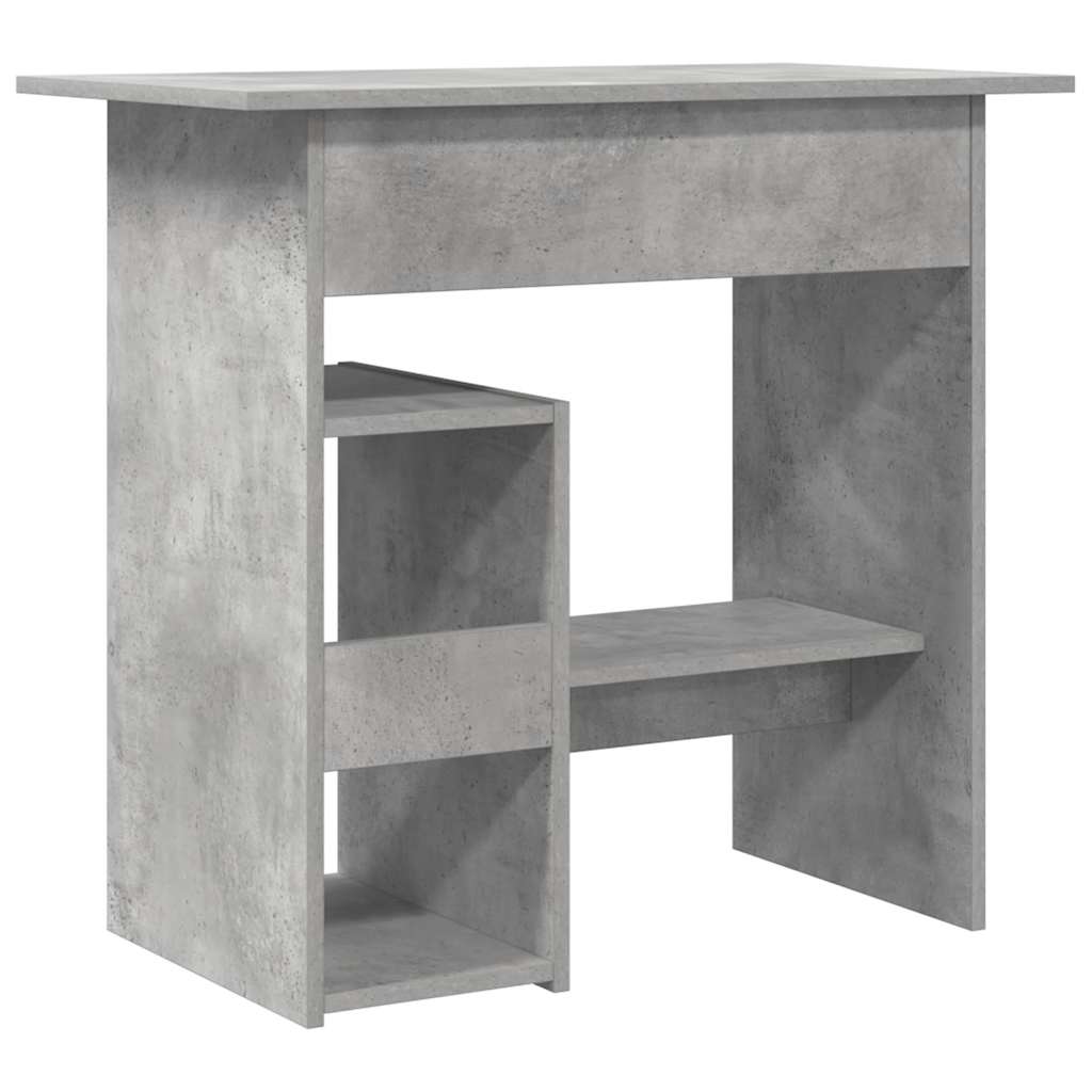 Skrivebord betonggrå 80x45x74 cm konstruert tre