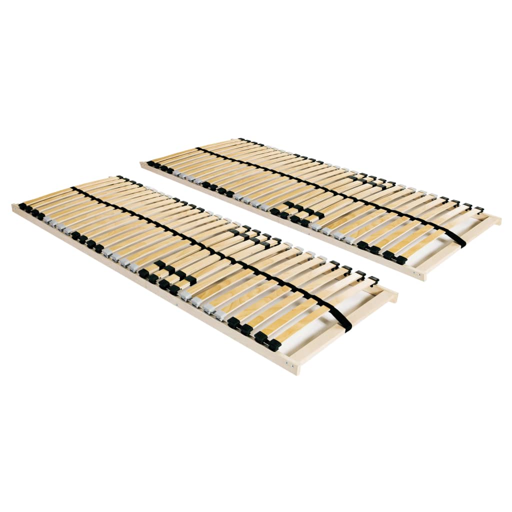 Spilebaser 2 stk med 28 lameller 7 soner 70x200 cm