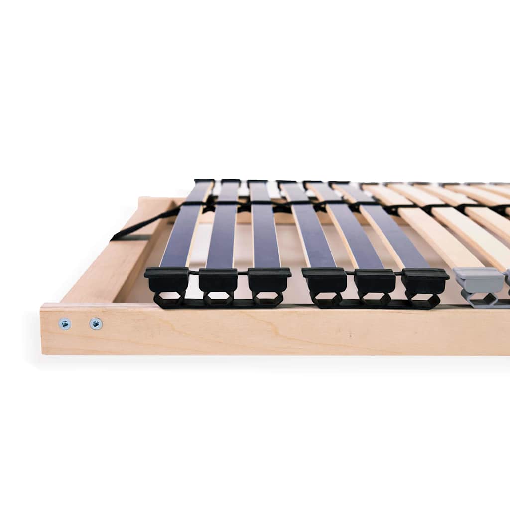 Spilebaser 2 stk med 42 lameller 7 soner 90x200 cm vidaXL