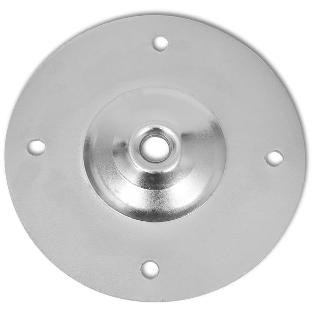 Teleskopiske bordben 4 stk krom 710 mm-1100 mm
