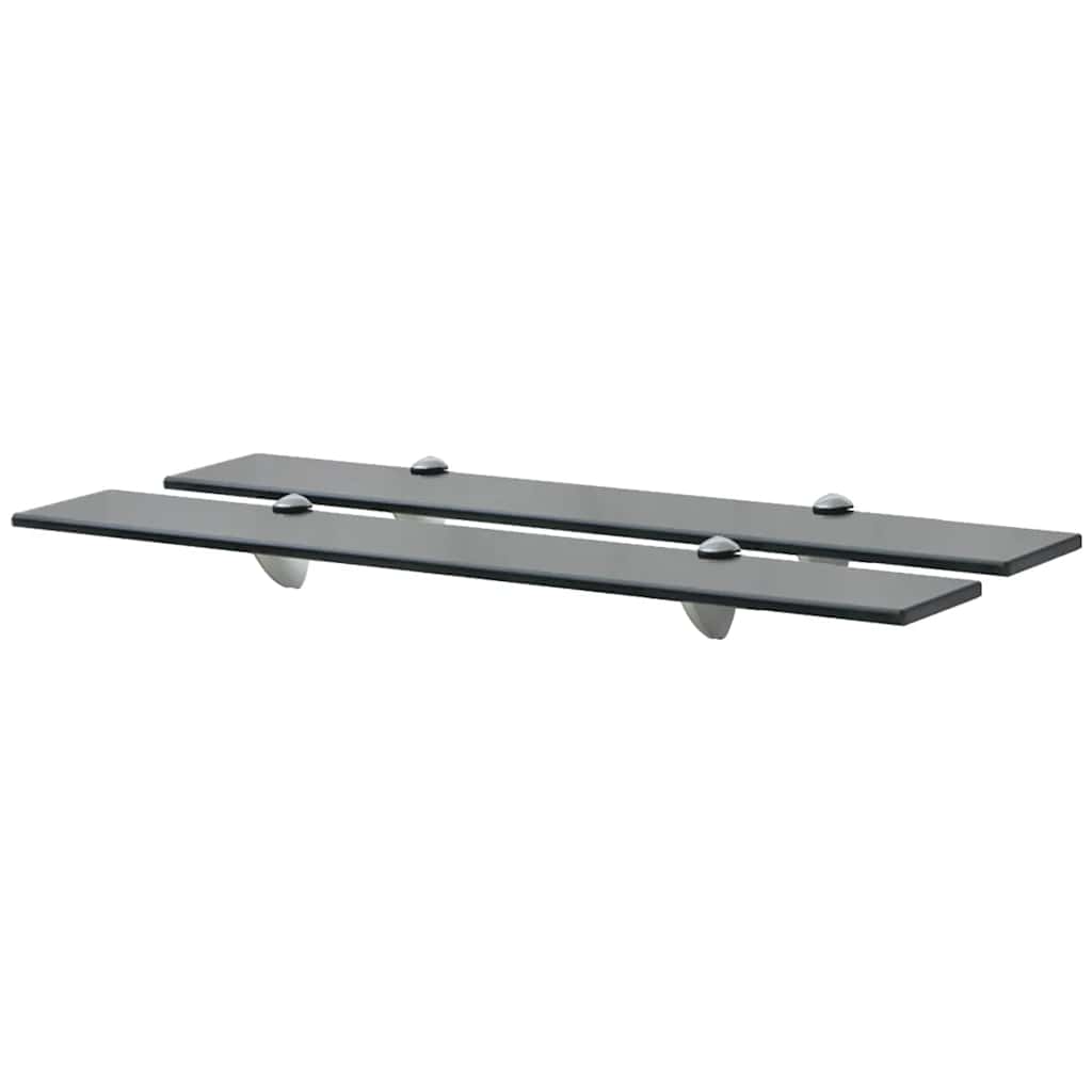 Flytende hyller 2 stk glass 70x20 cm 8 mm