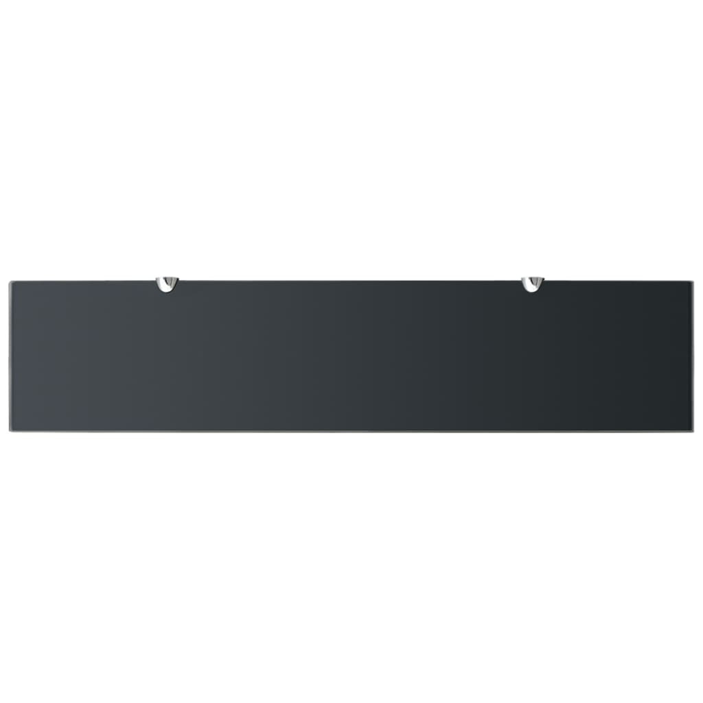 Flytende hyller 2 stk glass 90x20 cm 8 mm