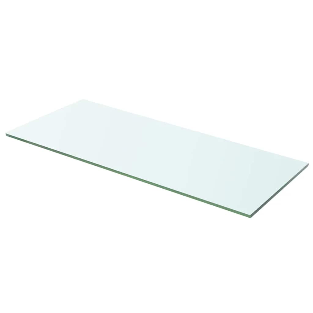 Hyllepaneler 2 stk klart glass 60x20 cm