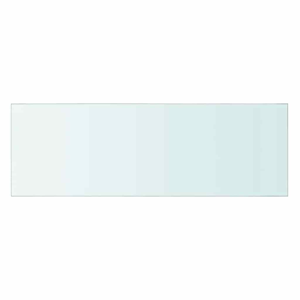 Hyllepaneler 2 stk klart glass 60x20 cm