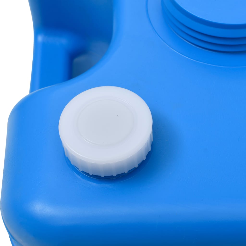 Vanntank med hjul for camping 25 L blå vidaXL