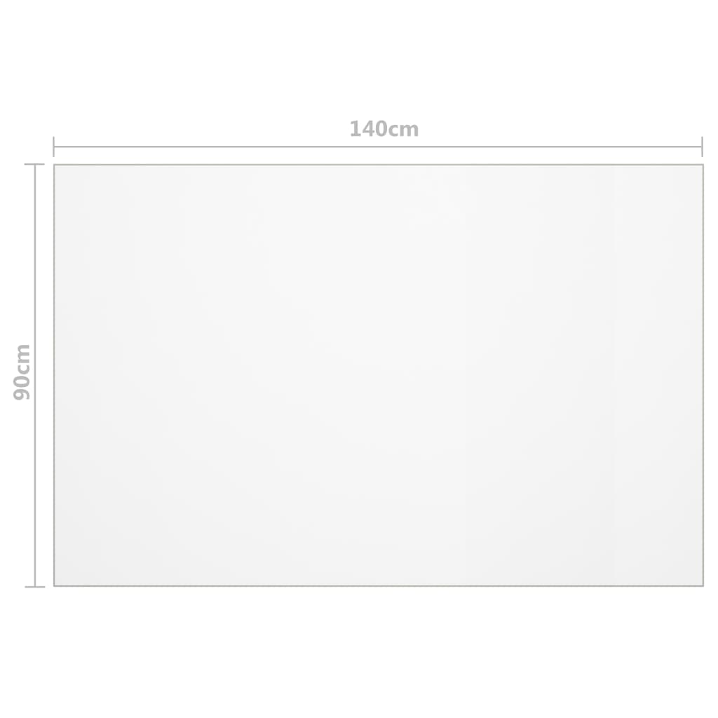 Bordbeskytter matt 140x90 cm 1,6 mm PVC