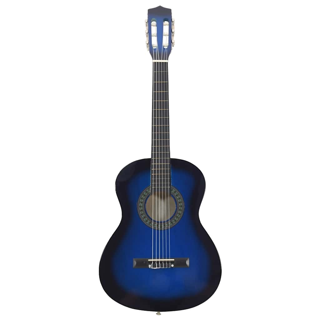 Klassisk gitar for nybegynnere og barn 3/4 36" blå