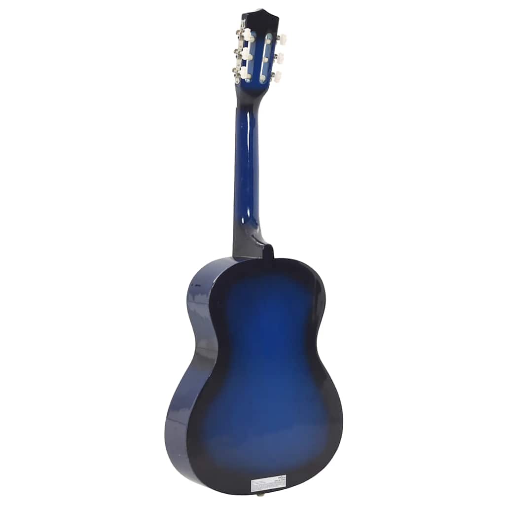 Klassisk gitar for nybegynnere og barn 3/4 36" blå