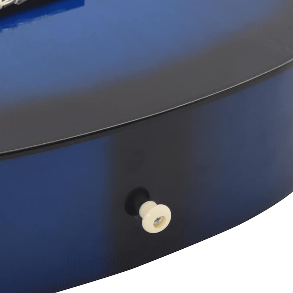 Klassisk gitar for nybegynnere og barn 3/4 36" blå
