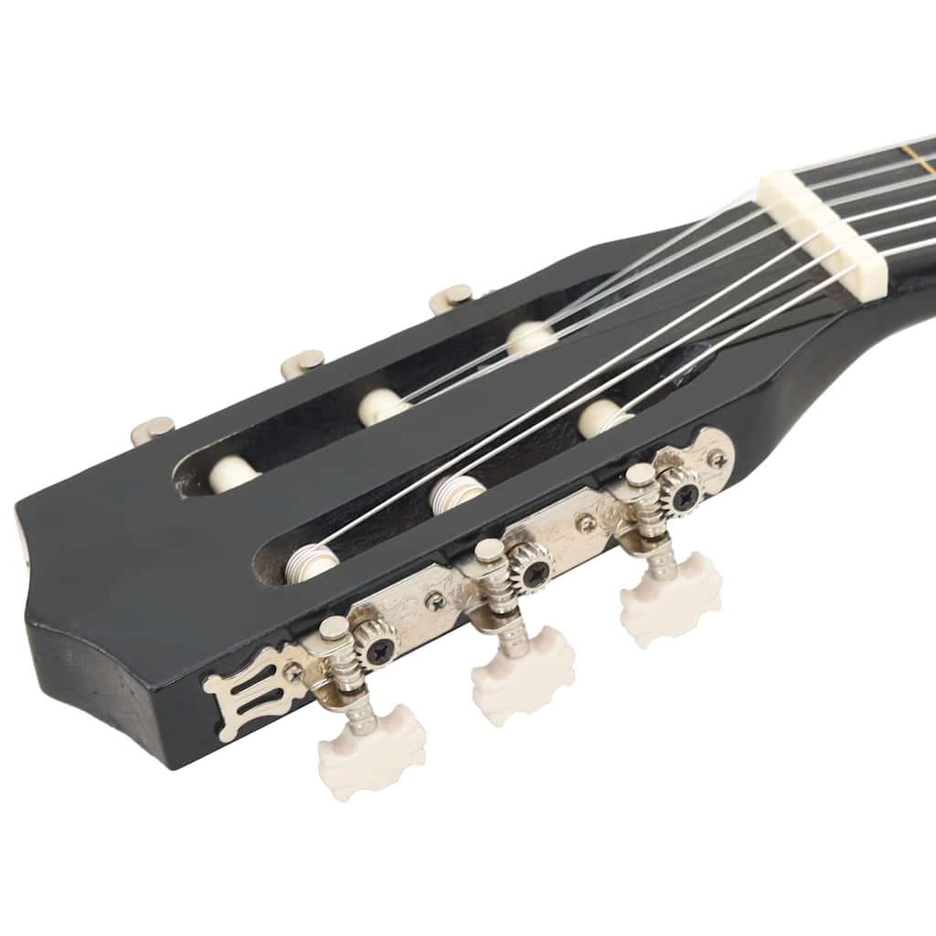 Klassisk gitar for nybegynnere og barn 3/4 36" svart