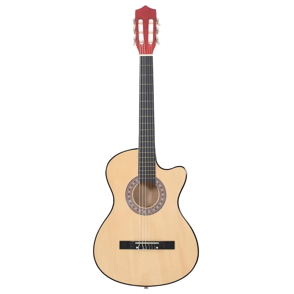 Western akustisk cutaway gitar med 6 strenger 38" lind