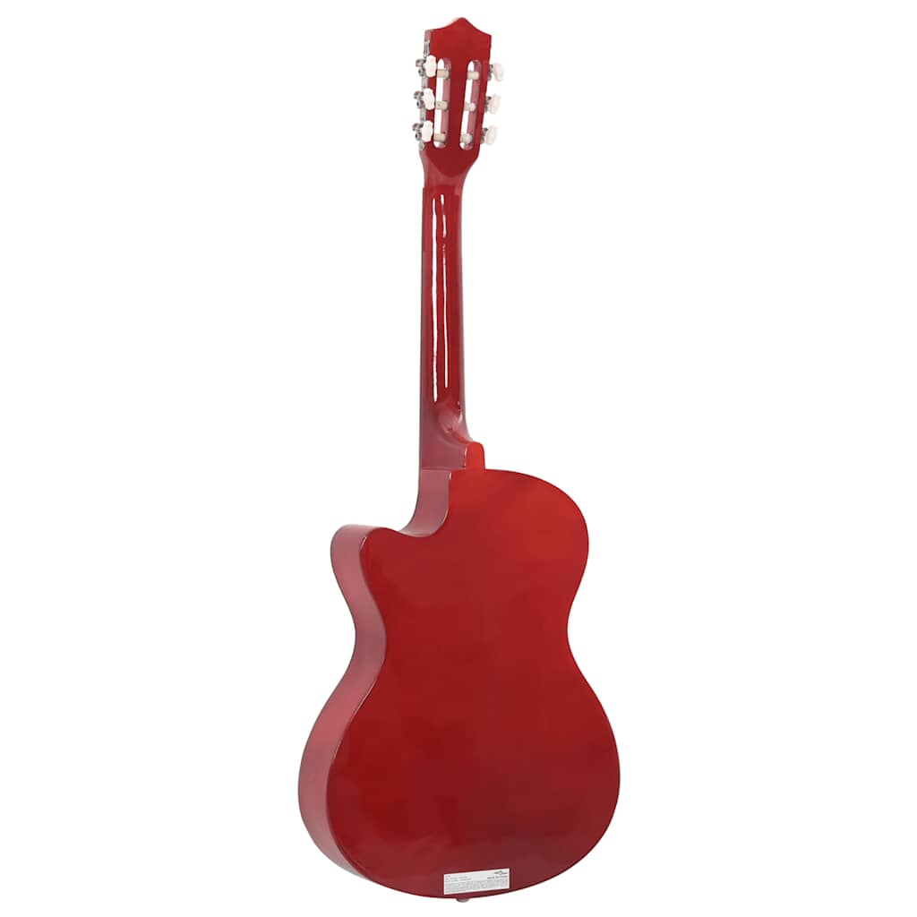 Western akustisk cutaway gitar med 6 strenger 38" lind