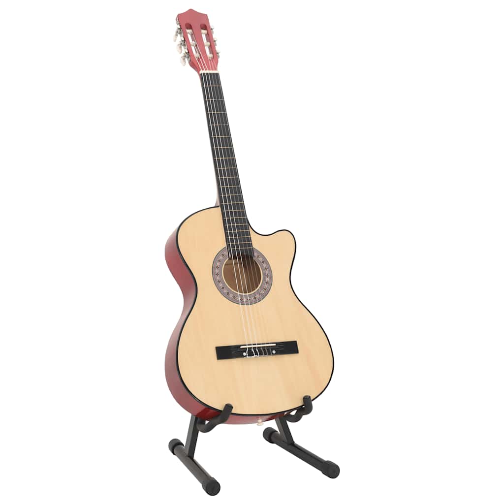 Western akustisk cutaway gitarsett 12 deler med 6 strenger 38"