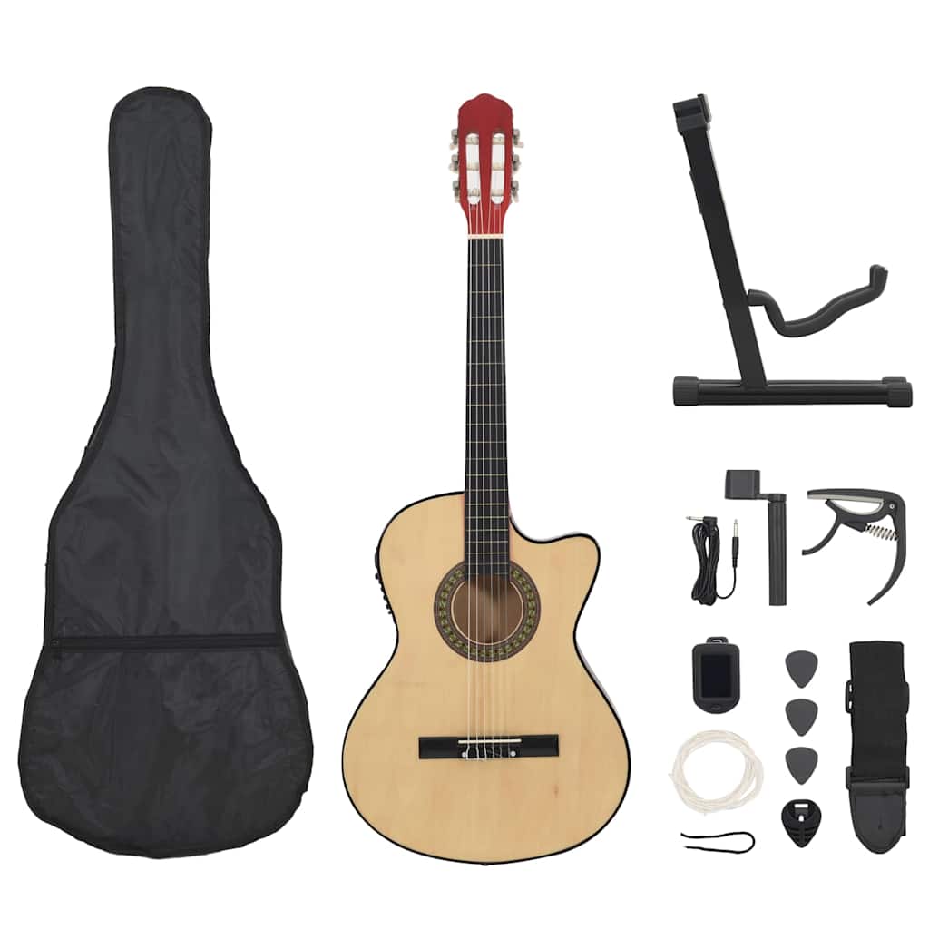 Western gitarsett 12 deler med equalizer og 6 strenger