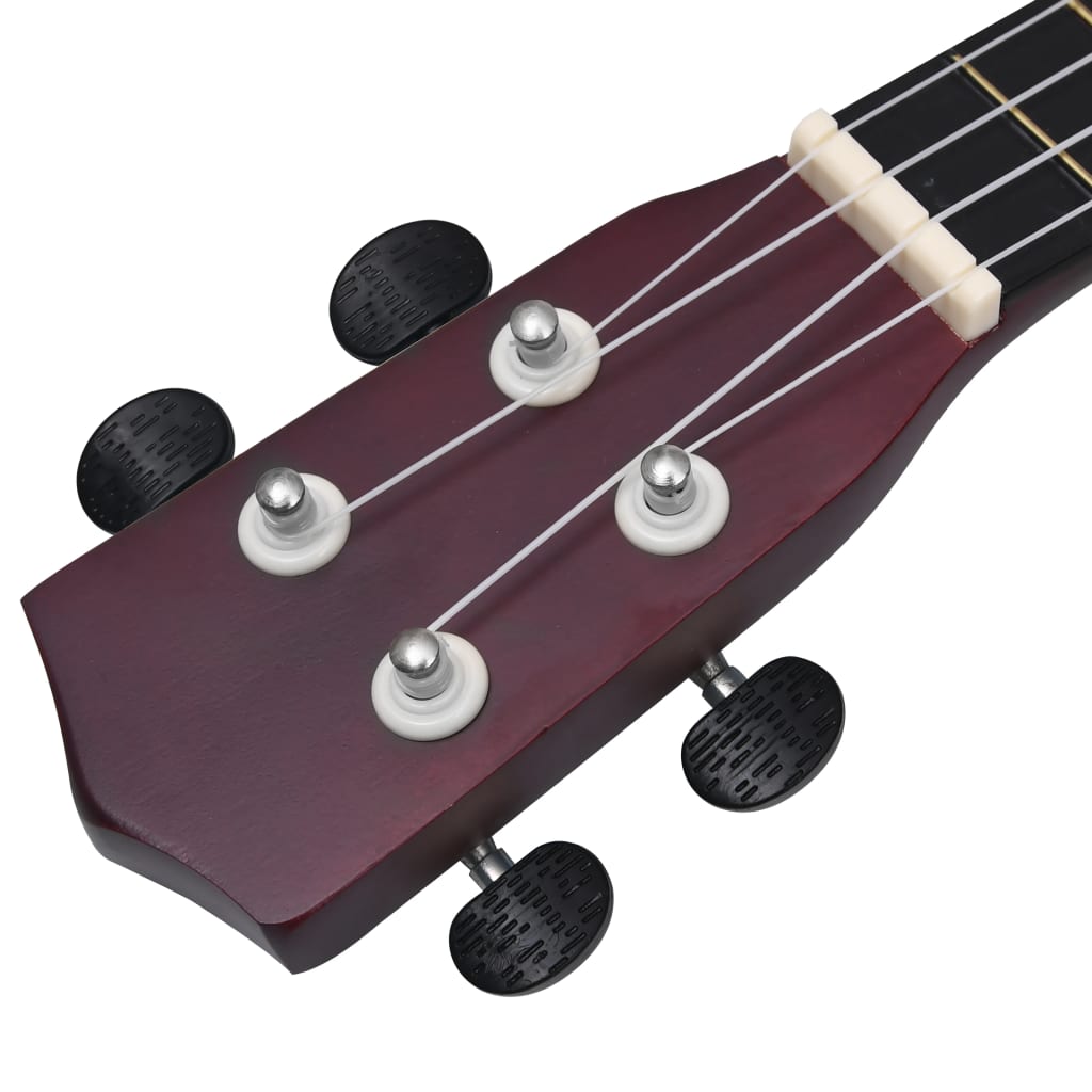 Sopran-ukulele sett med veske for barn lyst tre 23"