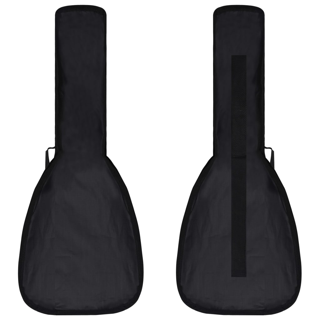 Sopran-ukulele sett med veske for barn svart 23"