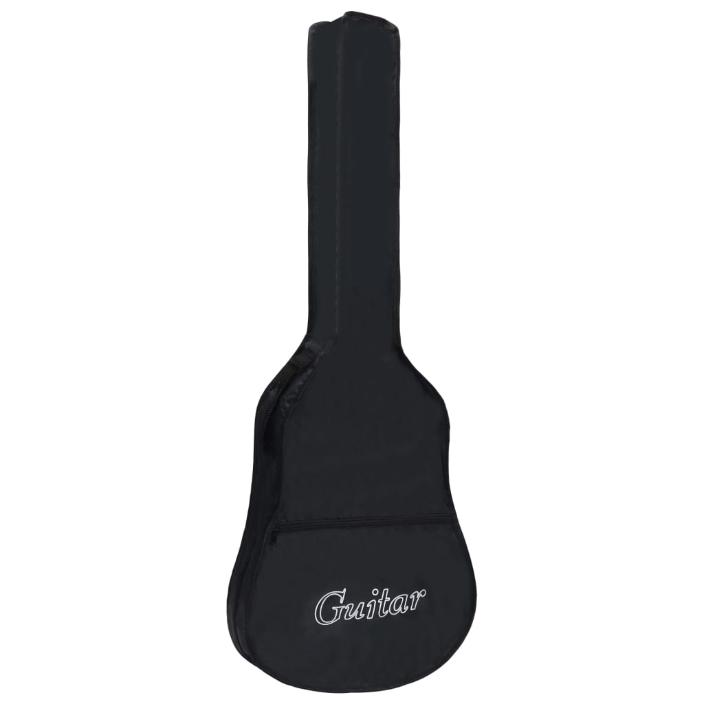 Gitarveske for 4/4 (39") klassisk gitar svart 100x37 cm stoff
