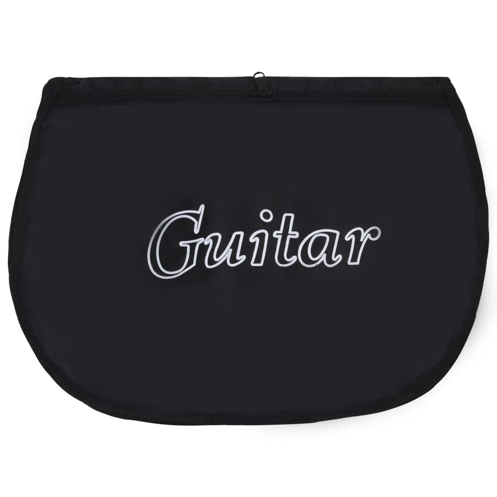 Gitarveske for 4/4 (39") klassisk gitar svart 100x37 cm stoff