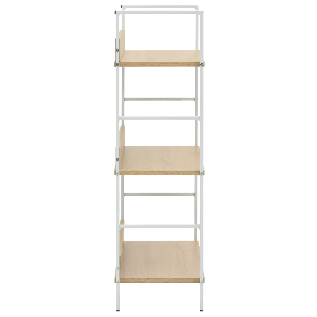 Bokhylle 3 lag eik 60x27,6x90,5 cm konstruert tre